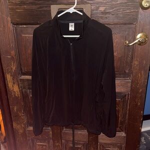 Senita Athletics Black Windy Pullover Windbreaker